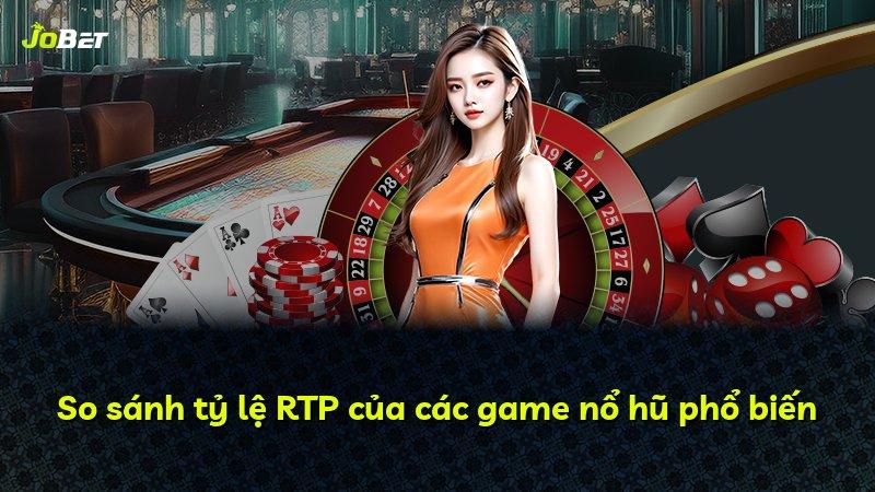 So sánh tỷ lệ RTP của các game nổ hũ phổ biến